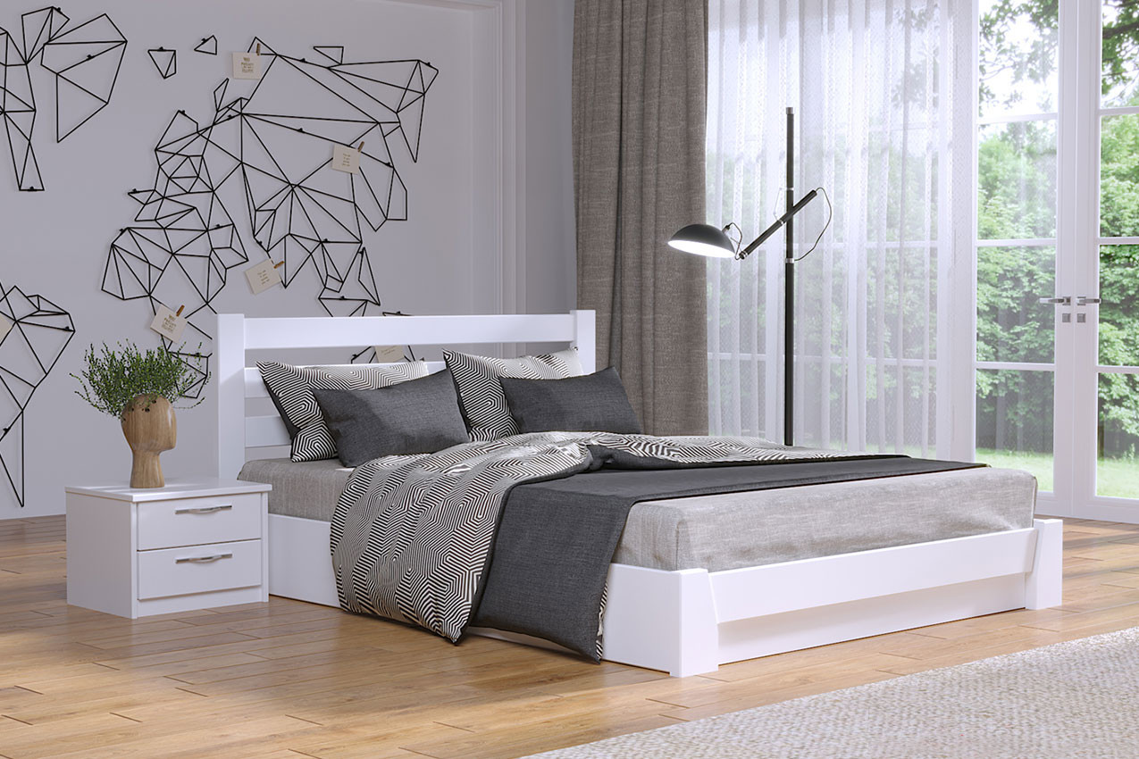 Кровать с закругленными углами с подъемным механизмом 160х200
