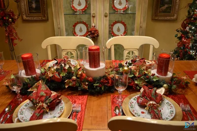 Новогодний интерьер в Государственном Департаменте (Вашингтон) от Девида Старка