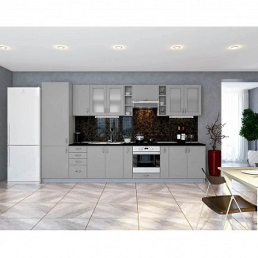 В чем основные достоинства прямой кухни?