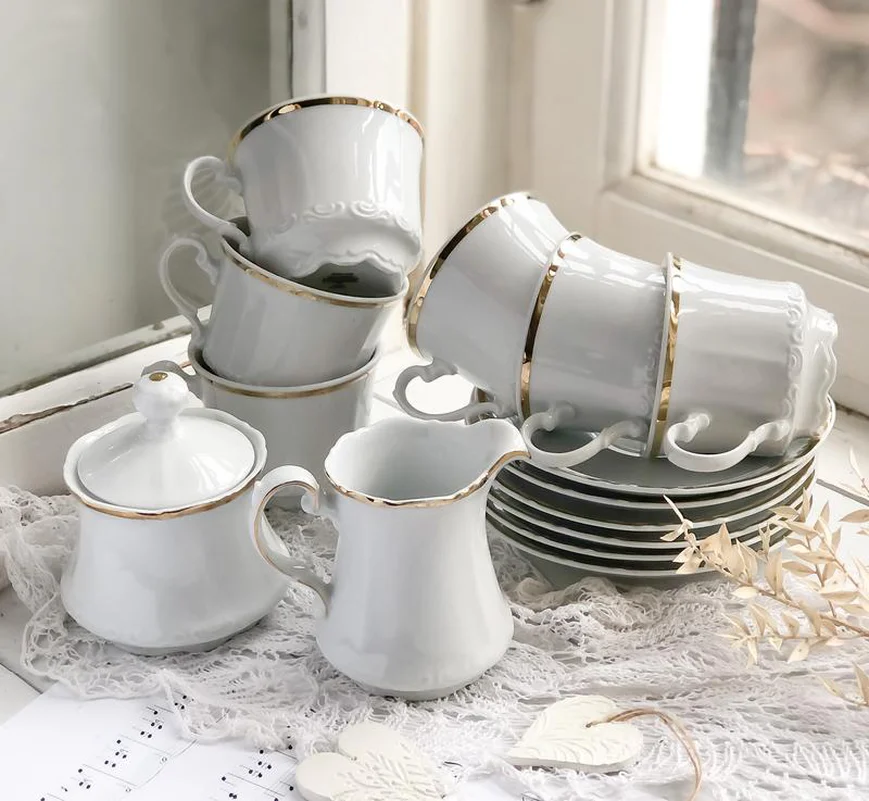 Сервиз кофейный фарфор Германия винтаж