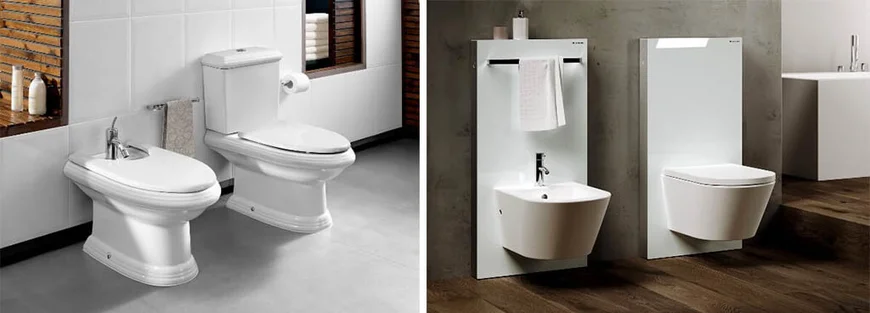 Подвесной унитаз с инсталляцией