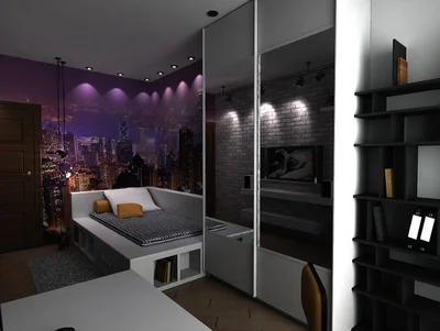 Наличие больших зеркал, металлические элементы мебели, сложные потолочные конструкции светильников придутся ребенку по душе. 