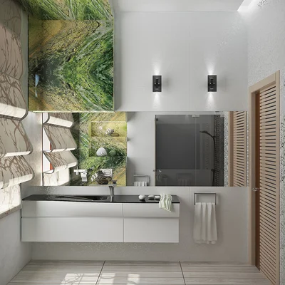 Используйте зеркала в дизайне. С помощью оптической иллюзии вы раздвините стены и поднимите потолок даже в не большом помещении.