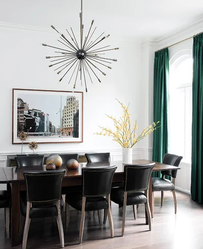 Цвет Night Watch в интерьере столовой