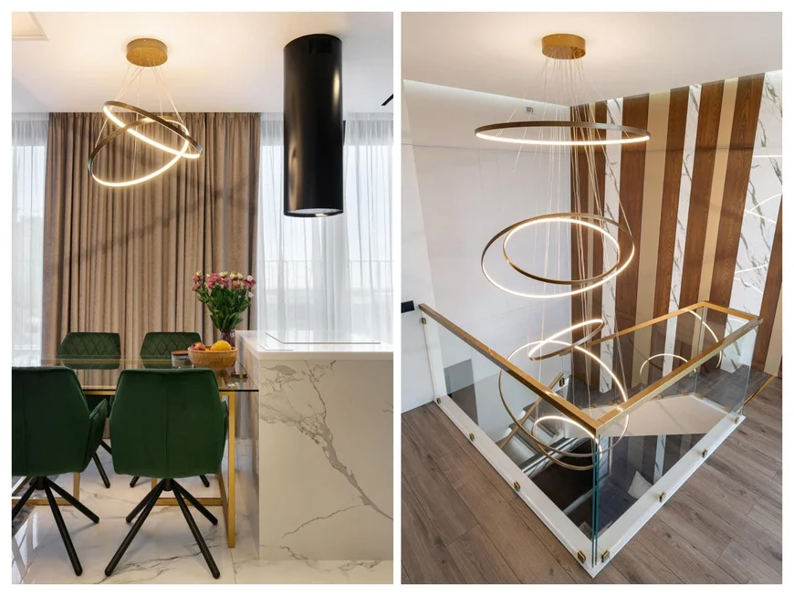 ЧАСТНЫЙ ДОМ С РАДИАЛЬНЫМ СВЕТИЛЬНИКОМ VELA RING-V