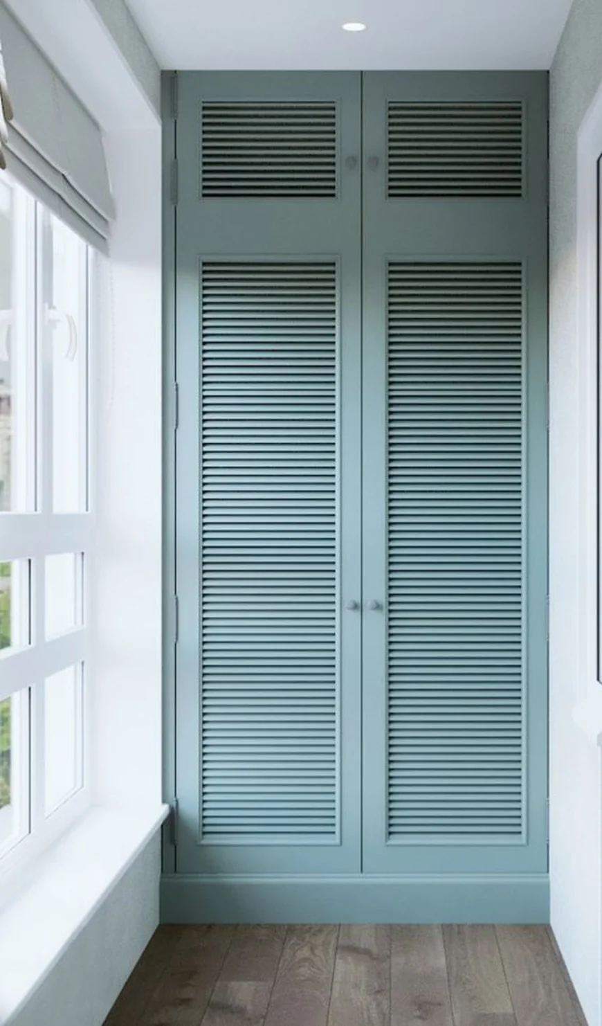 Жалюзі використані в оформленні дверцят шафи