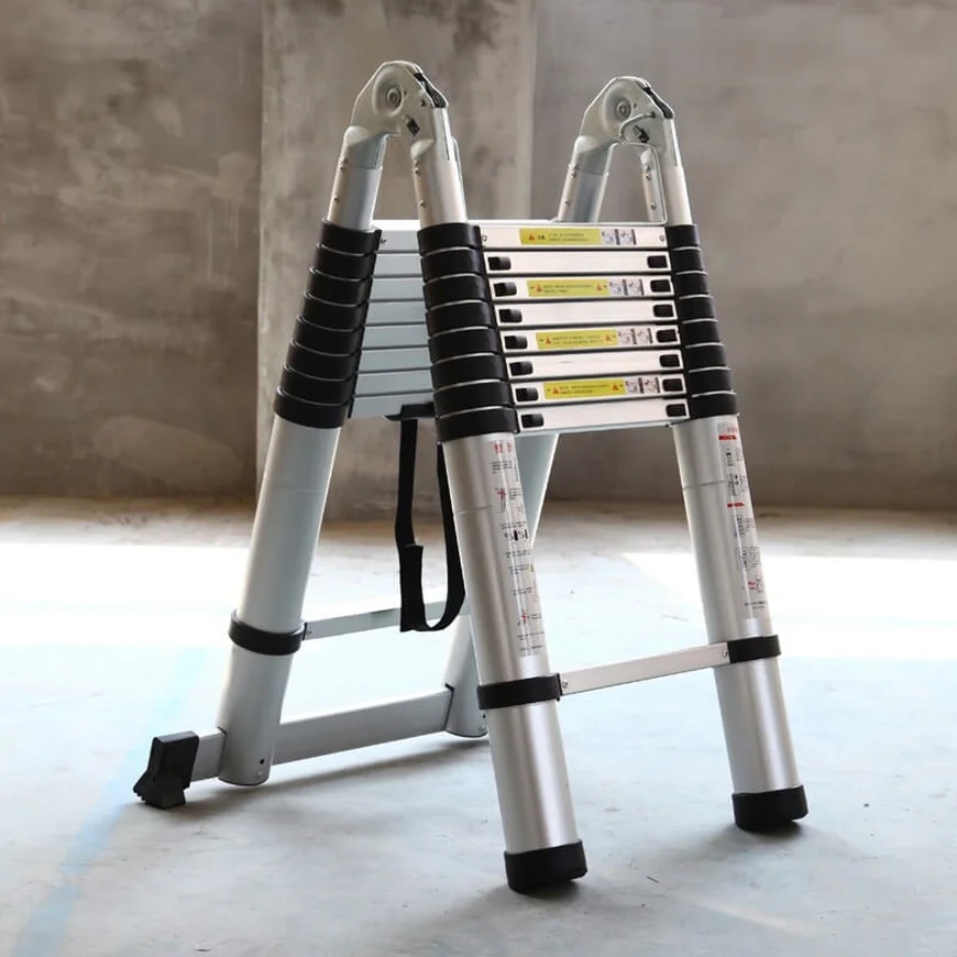 Телескопическая алюминиевая стремянка