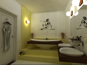 tropical bathroom design