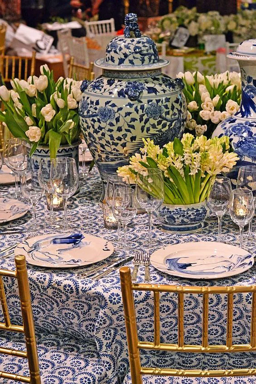 Сервировка стола к Пасхе.