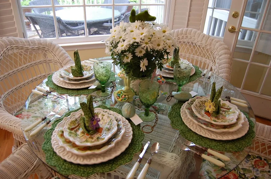 Easter table setting