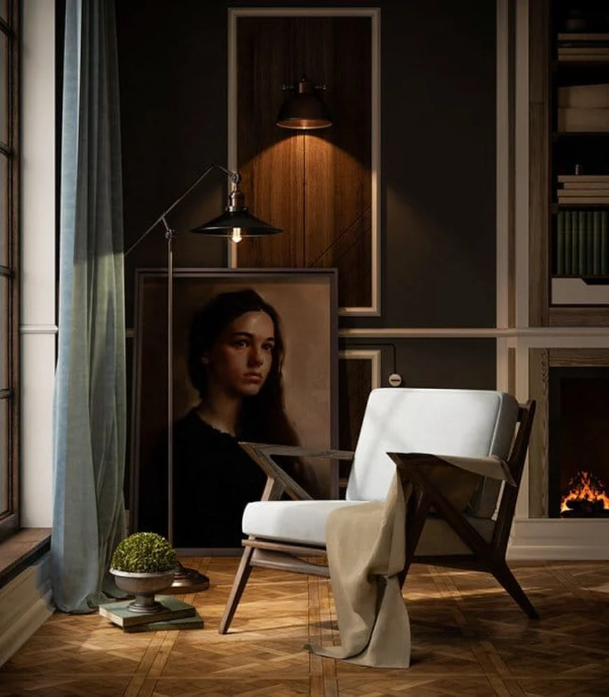 Электрокамин. Проект: "Давай же, посидим у очага приятных фраз" Автор: Решетников Даниил.