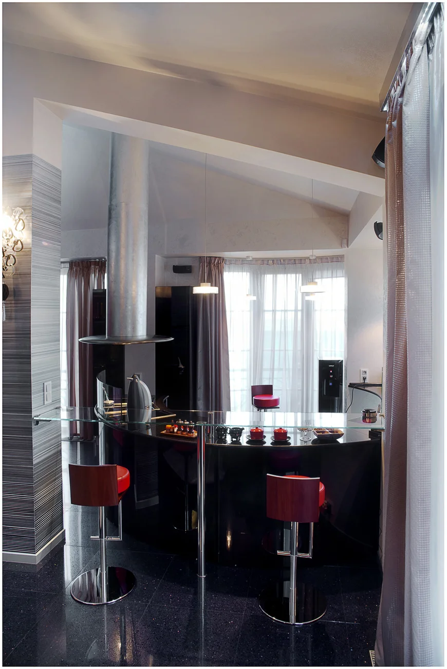 Стиль hi-tech - холодный, современный, наполнен гаджетами и конструкциями