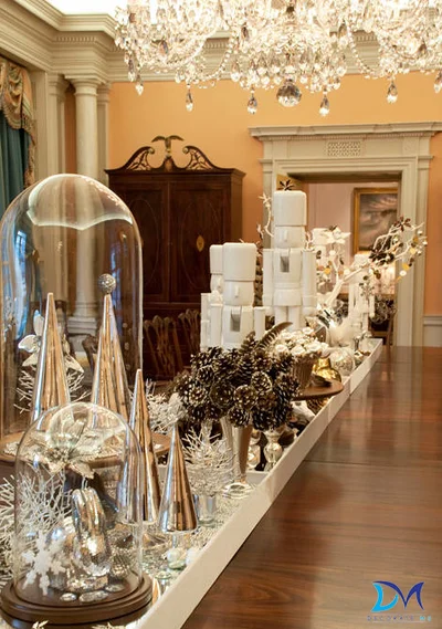 Новогодний интерьер в Государственном Департаменте (Вашингтон) от Девида Старка