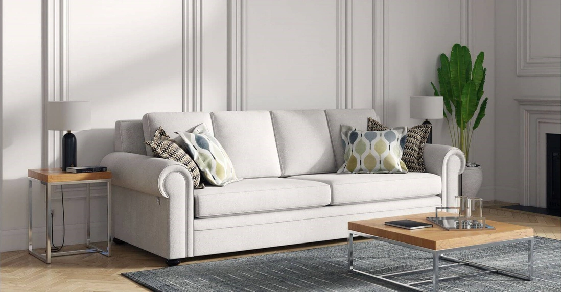 Delavega А40 - класичний розкладний диван з широкими підлокітниками
