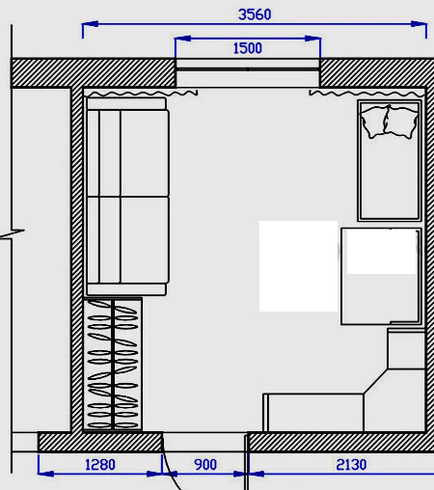 Схема розташування меблів у дитячій кімнаті?