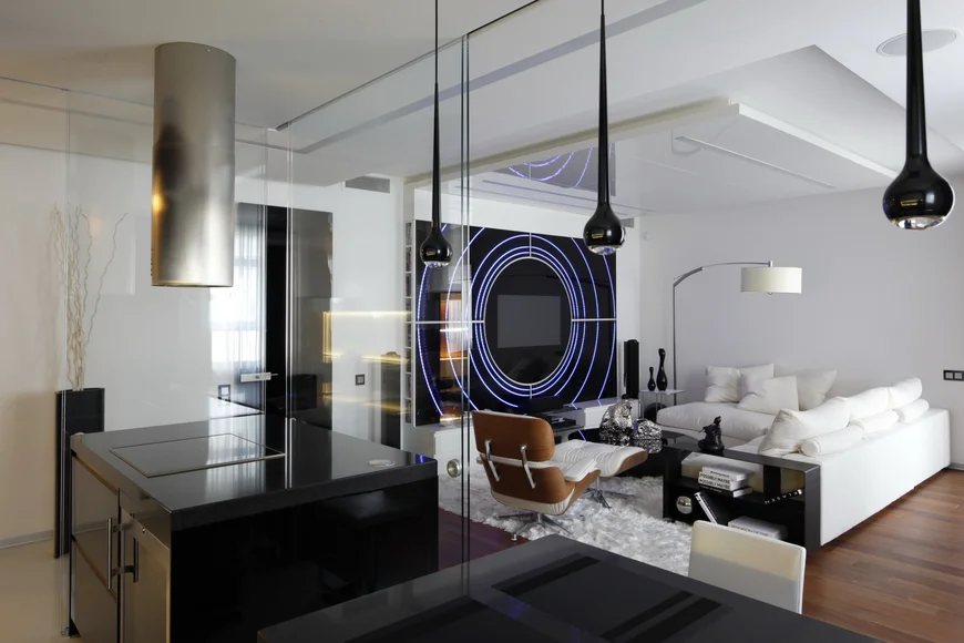 Hi-tech living room Hi-tech living room