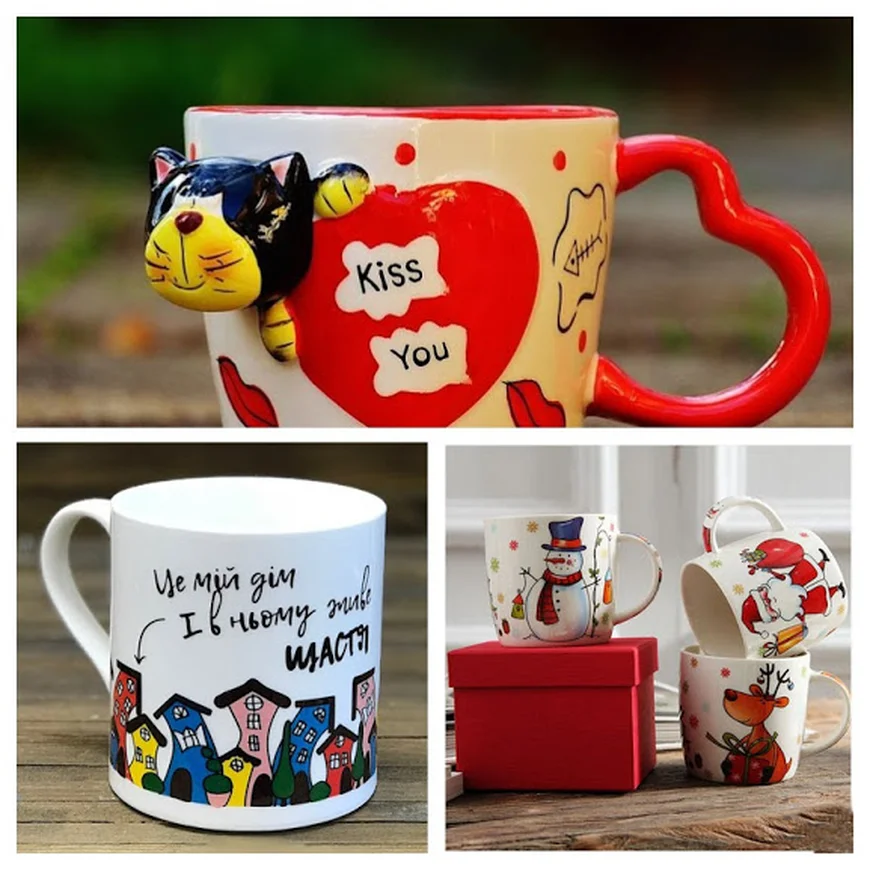 Чашки - подарок к Рождеству