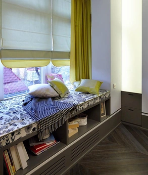 Используйте нишу под подоконником