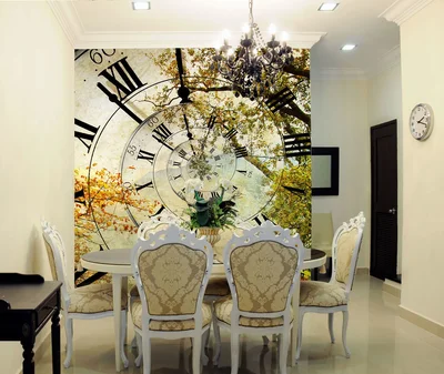 Необычные обои с циферблатом