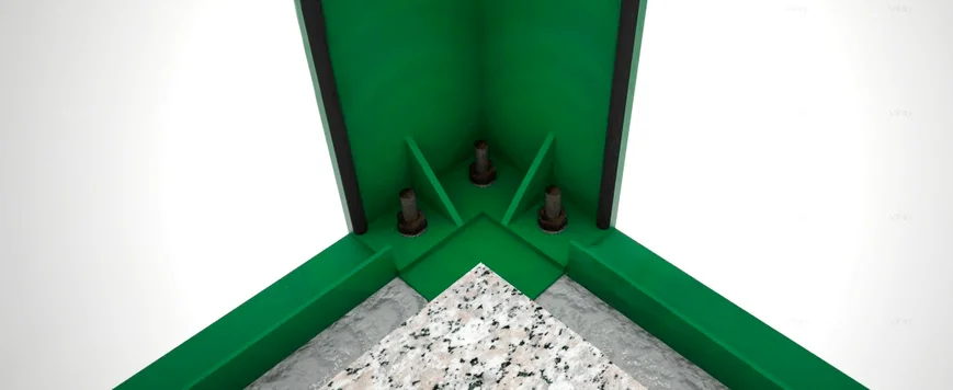 Надежное болтовое соединение блок-контейнера