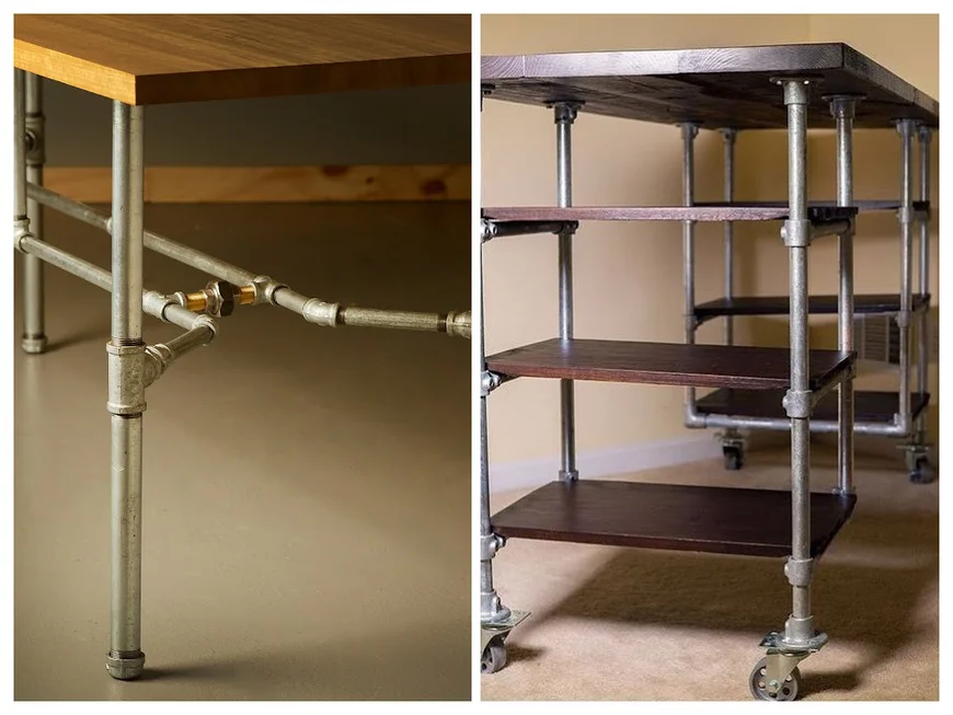 Столы, консоли, тележки для гостиной в стиле лофт