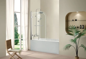 Выбираем стеклянные или пластиковые шторы для ванной