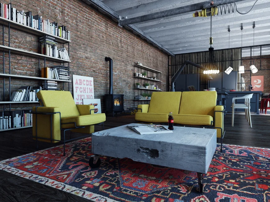 Мягкая мебель Traffic, Magis,, дополняет эту композицию бетонный столик, большой ковер и торшер Diesel Fork. Мягкая мебель Traffic, Magis,, дополняет эту композицию бетонный столик, большой ковер и торшер Diesel Fork.