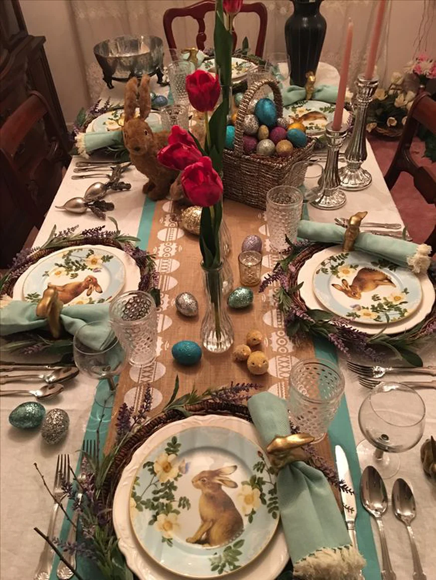 Easter table setting