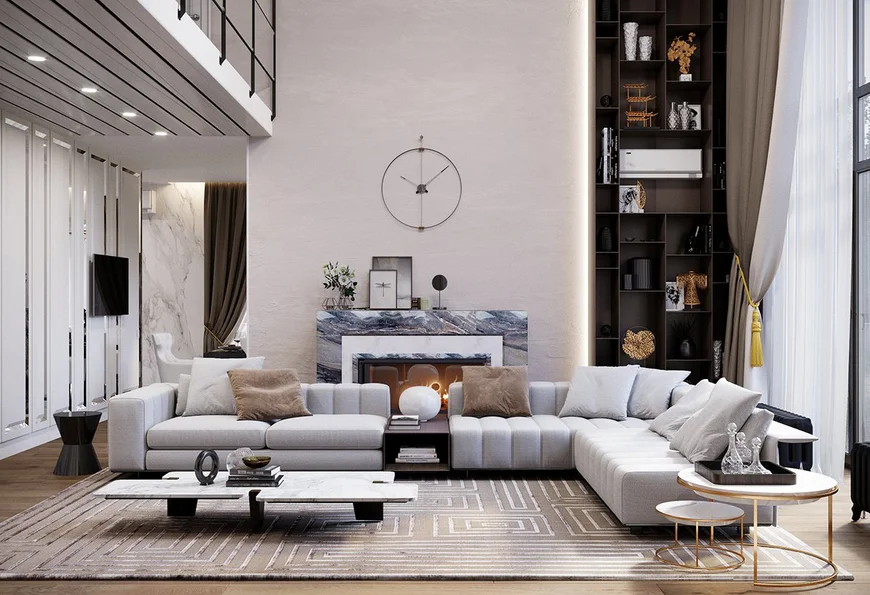 Второй свет в современной гостиной