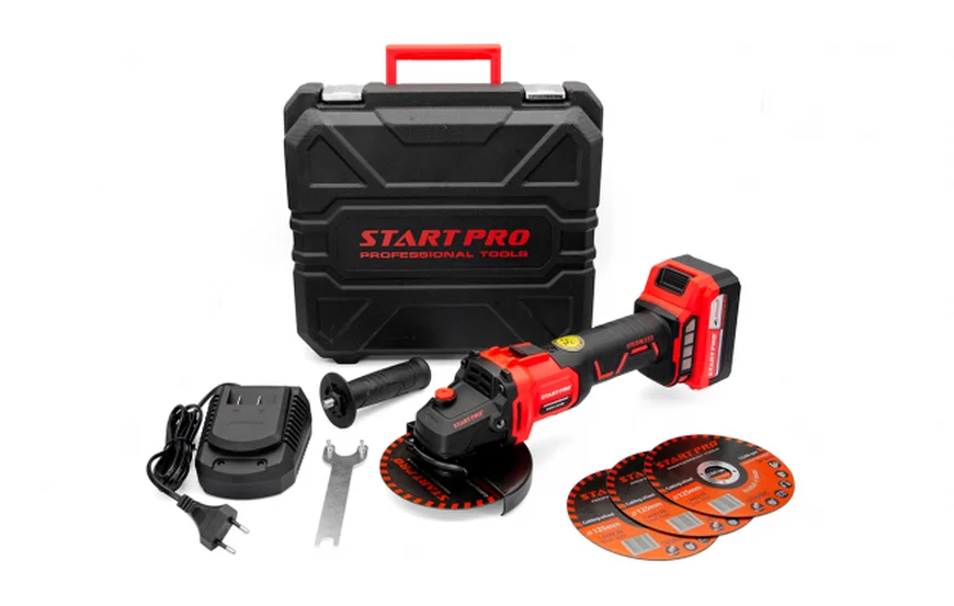 ШЛИФМАШИНА УГЛОВАЯ АККУМУЛЯТОРНАЯ START PRO SAG2-21/2B BRUSHLESS