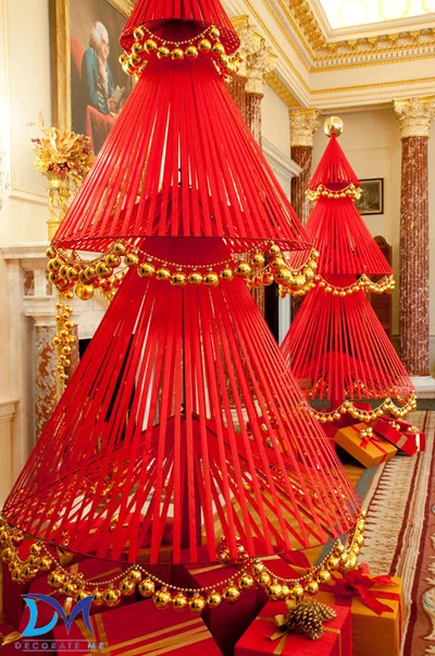 Новогодний интерьер в Государственном Департаменте (Вашингтон) от Девида Старка