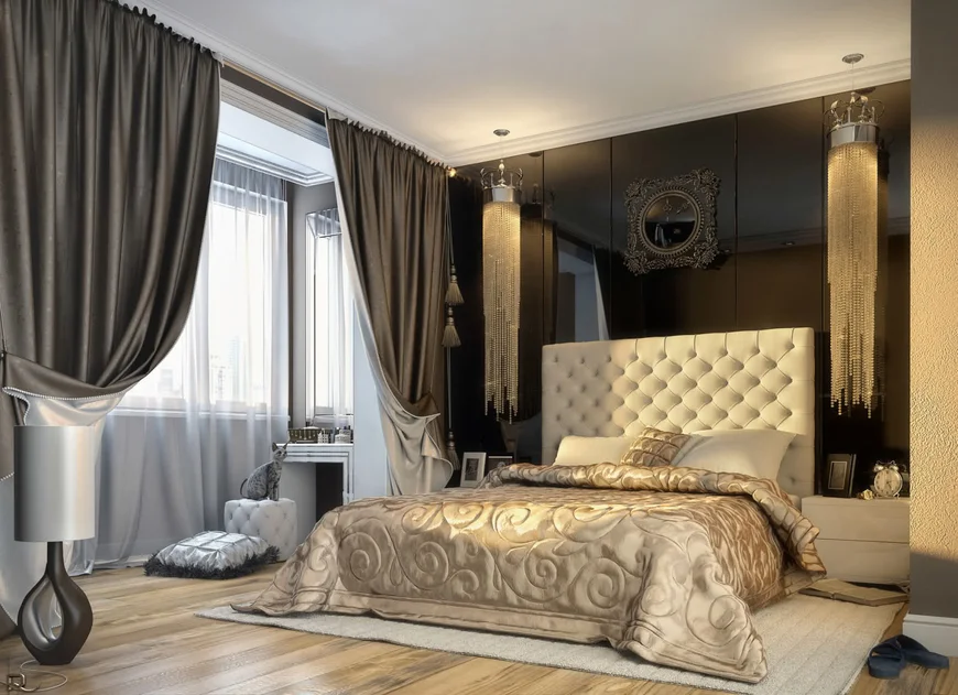 Увеличение площади комнаты за счет балкона - прекрасная возможность оформить интерьер в классическом стиле.  Увеличение площади комнаты за счет балкона - прекрасная возможность оформить интерьер в классическом стиле.