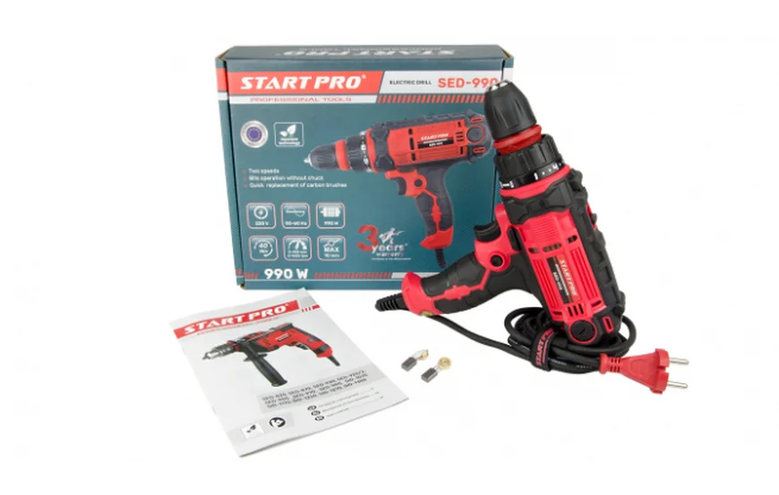 CЕТЕВОЙ ШУРУПОВЕРТ START PRO SED-990