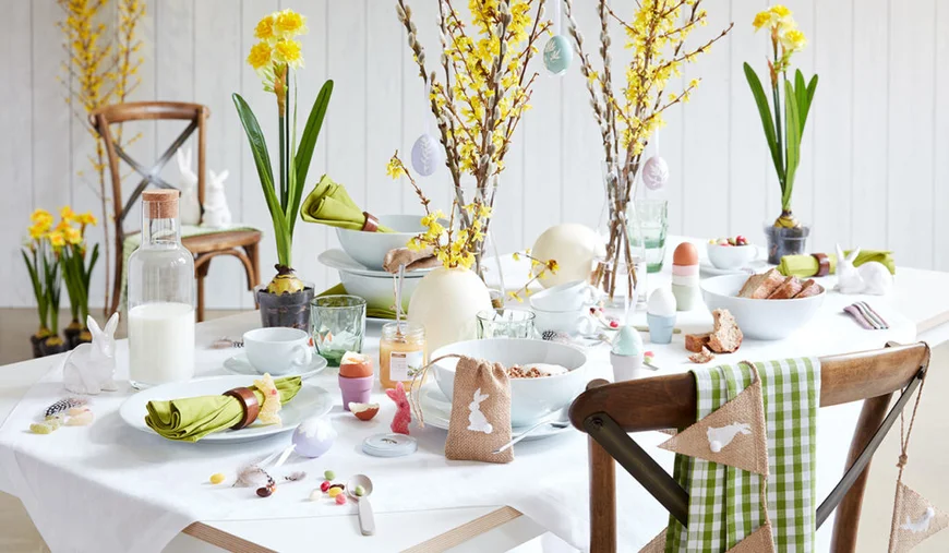 Сервировка стола к Пасхе