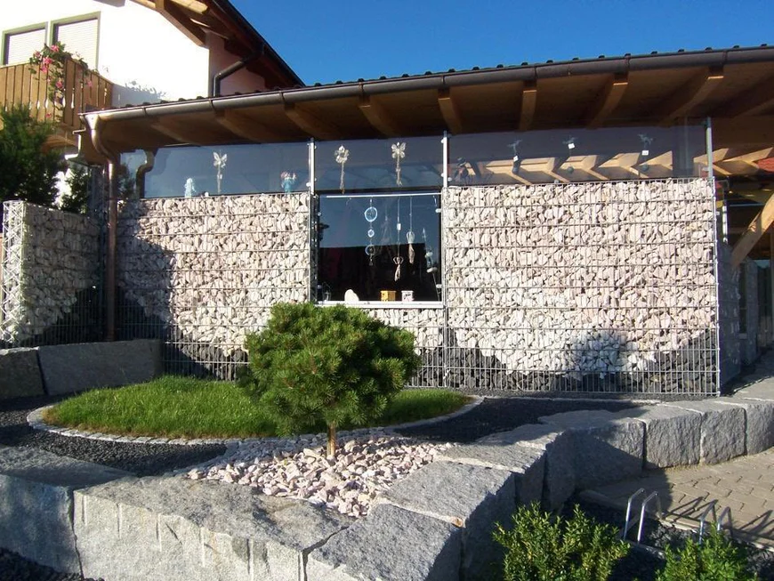 Постройки в технике габион