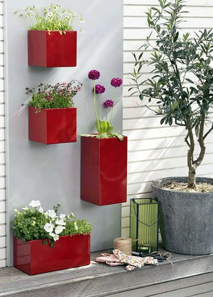 Цветные вазоны