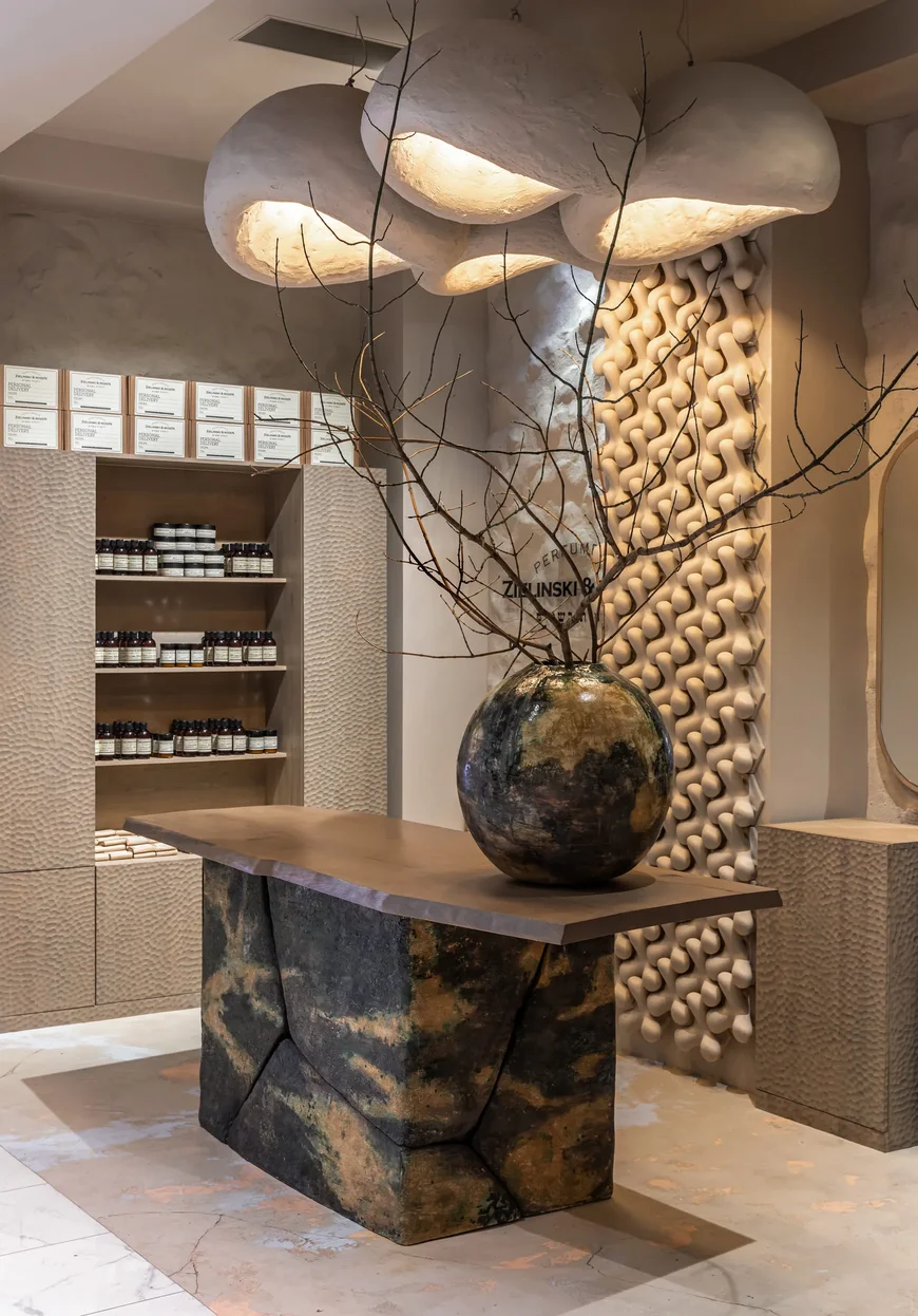 ЗЕЛІНСЬКИЙ & РОЗЕН магазин парфумів у сучасному українському стилі від Makhnostudio