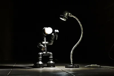 настольный светильник в стиле лофт