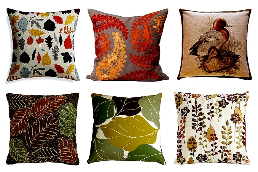Декоративные подушки для осенного перевоплощения дома!
