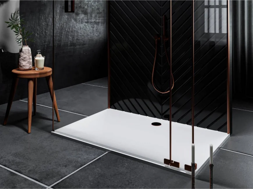 ДУШЕВОЙ ПОДДОН BRUGGE 1400 ИЗ ЛИТОГО МРАМОРА