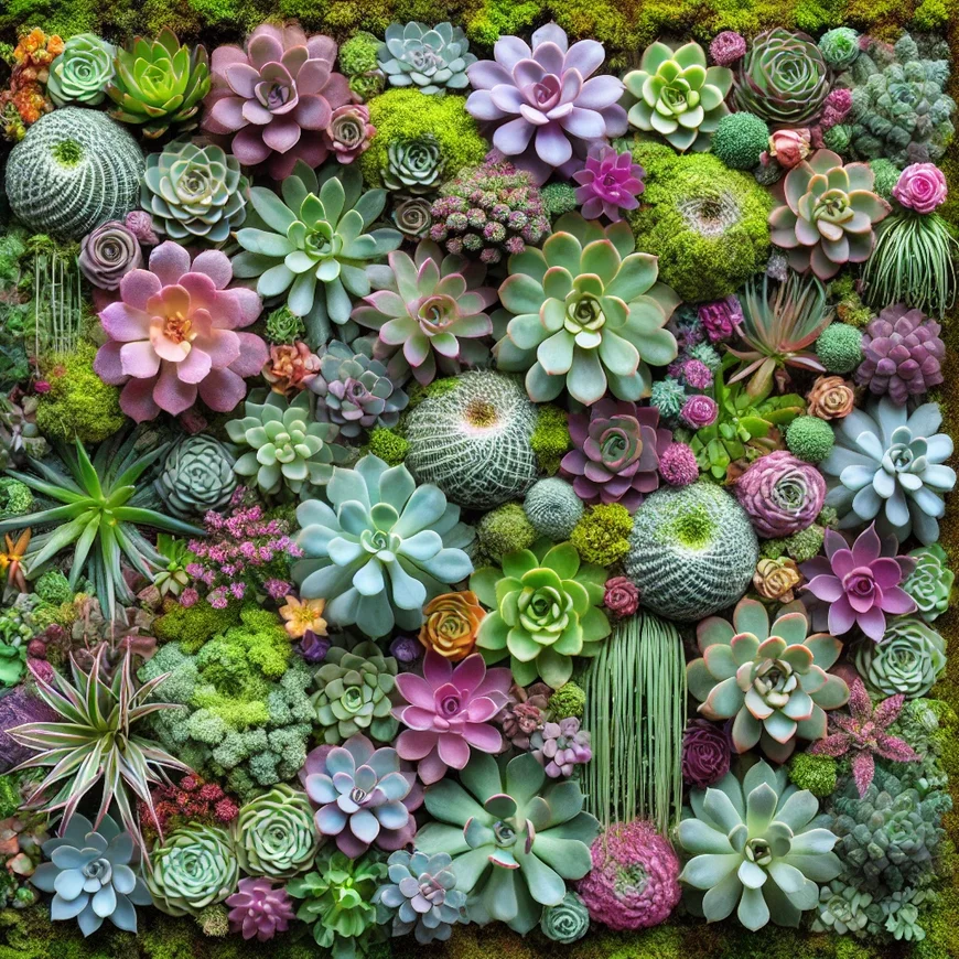 Фітостіна з сукулентів