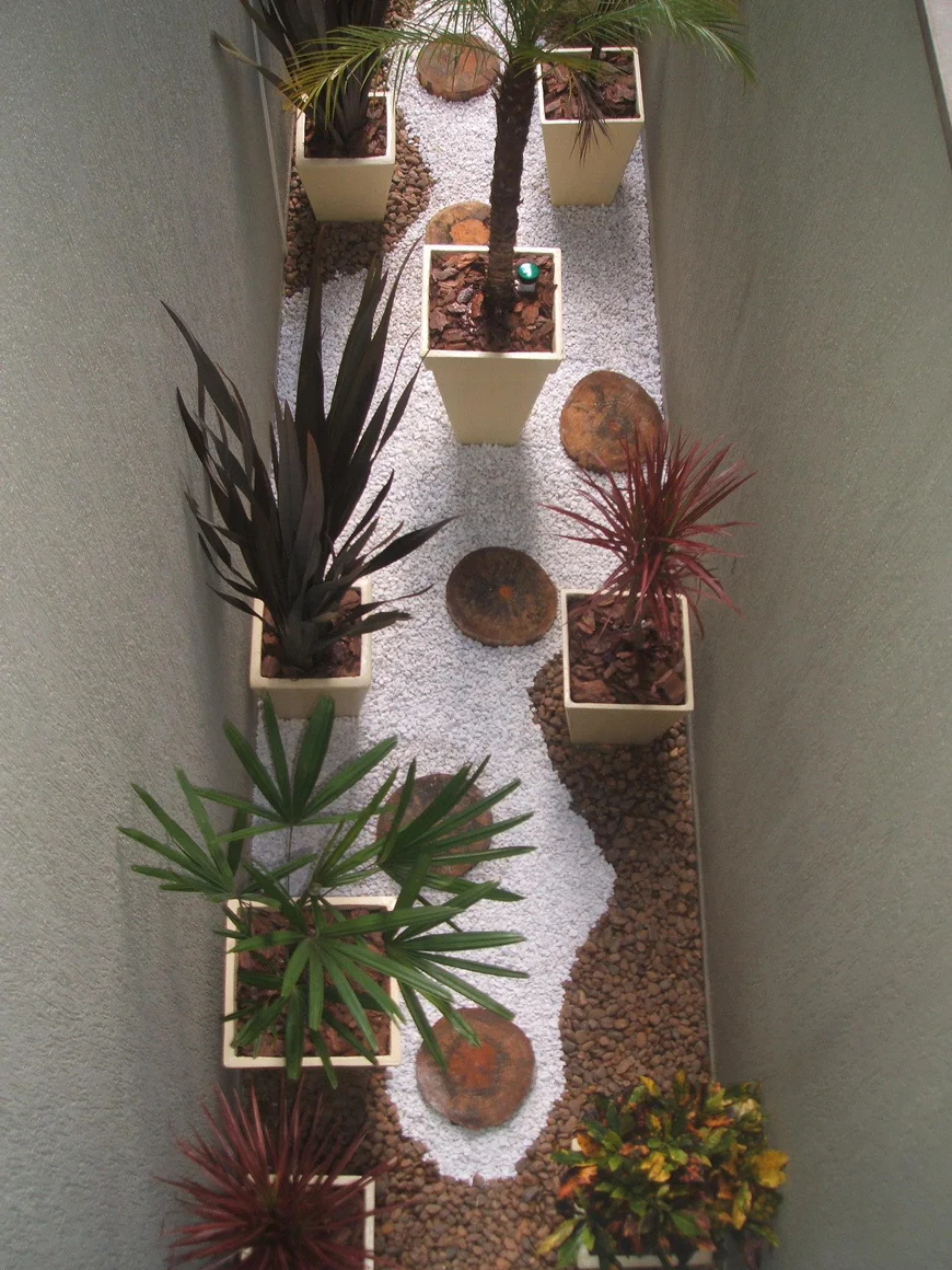 Зонирование контейнерными растениями