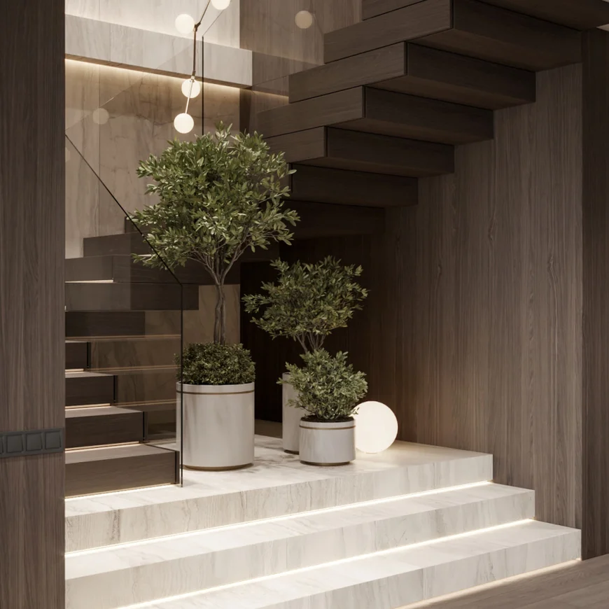 Оформление лестницы и подлестничного пространства