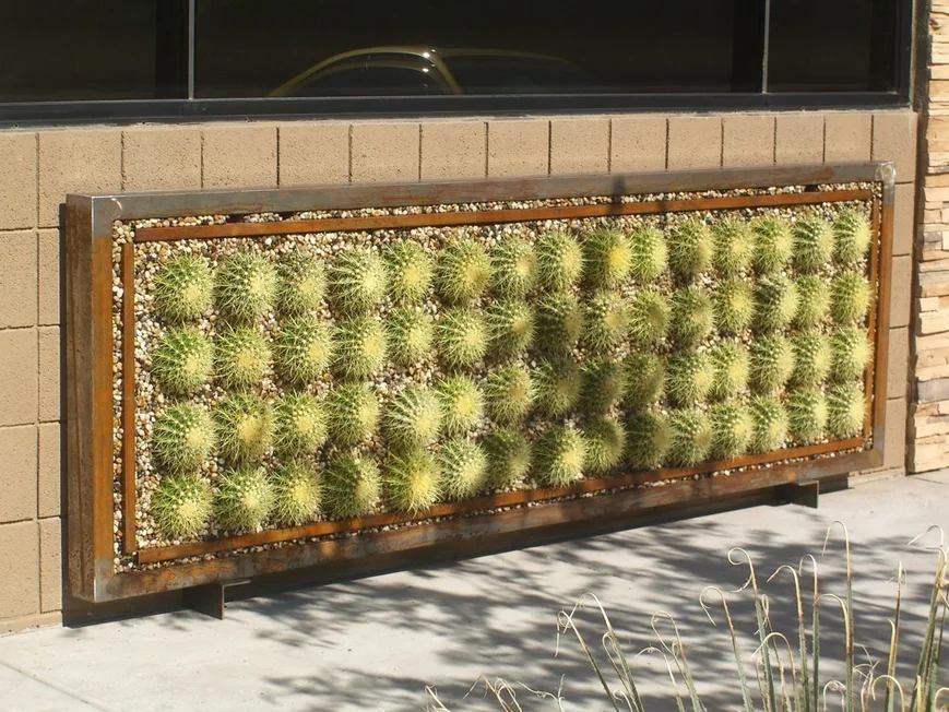 Панно из кактусов