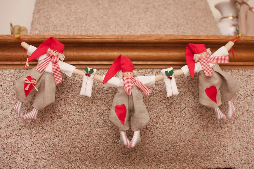 Гирлянда из гномов своими руками