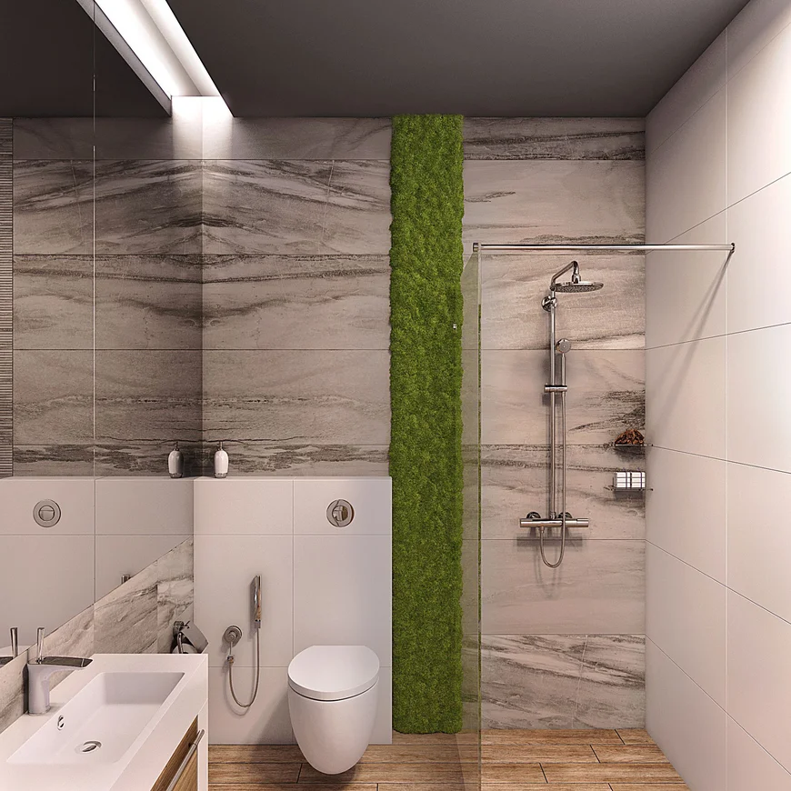 Стабилизированный мох в интерьере