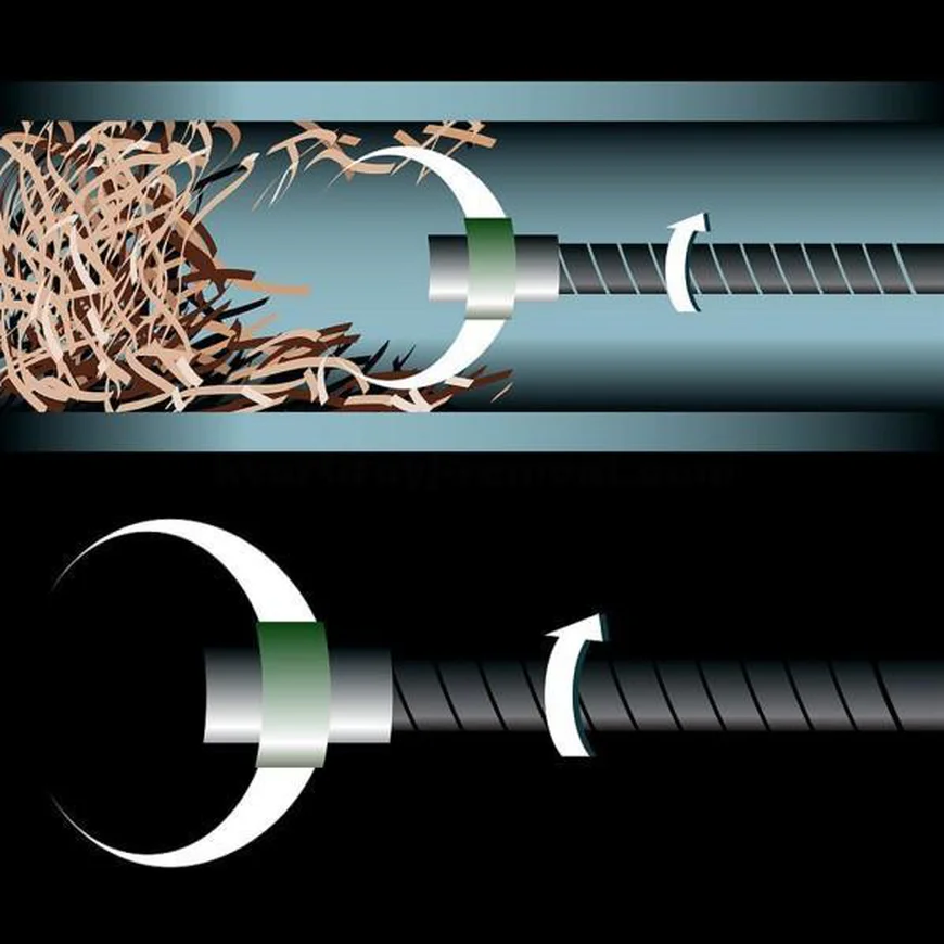 Трос для прочистки канализации.