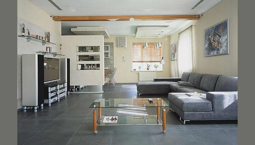 Hi-tech living room. Hi-tech living room.