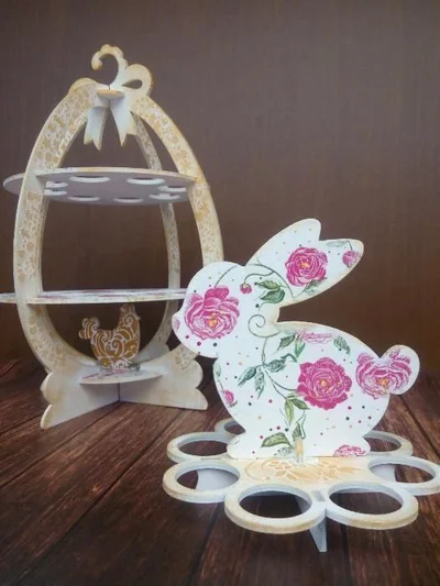 Подставка для яиц в технике декупаж. Автор:  компания L.Avenue