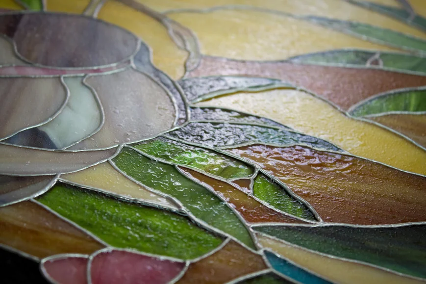 Разделите сложный фрагмент витража, на более простые  Разделите сложный фрагмент витража, на более простые